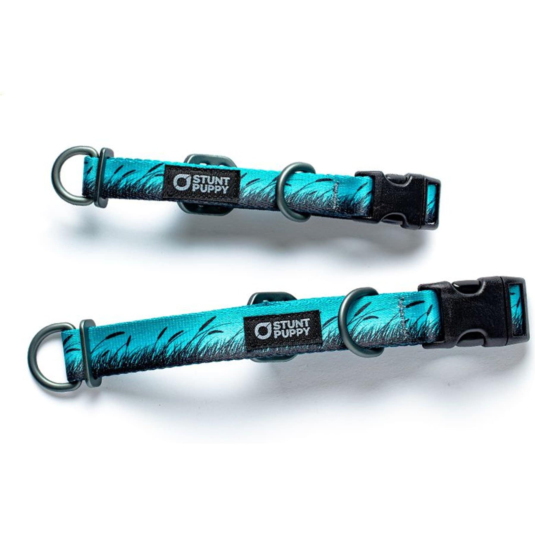 Stunt Puppy Wilderness Standard Dog Collar, Marsh Blue, Small