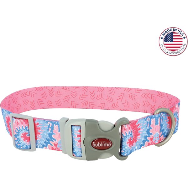 Frisco Blue Tie-Dye Dog Collar