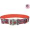 Show in main carousel: Sublime Adjustable Dog Collar, Red Blue Graffiti with Red Stars, Medium: 12-18-in neck, 1-in wide slide 1 of 8