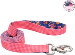 Sublime Dog Leash, Pink Houndstooth