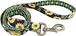 Sublime Dog Leash, Sunflower with Green Argyle