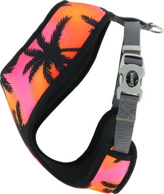 Show full view: Sublime Reversible Dog Harness, Sunset Palms with Black Grid, Medium: 20-29-in chest slide 3 of 8