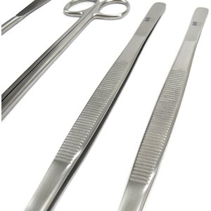 SubstrateSource Stainless Steel Aquarium Aquascaping Kit, 12-in