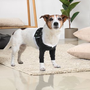 Suitical Recovery Double Sleeves Dog Apparel, Black, XXX-Small