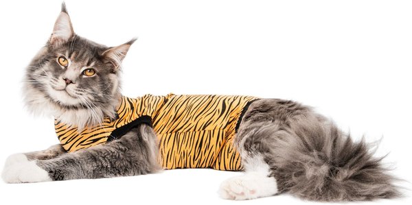 Show full view: Suitical Recovery Suit Cat Apparel, Tiger Print, X-Small slide 7 of 10