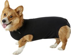 Suitical Recovery Suit for Dogs, Black, Small +