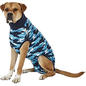 Suitical Recovery Suit for Dogs, Blue Camo, X-Large