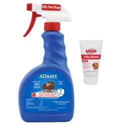 Sulfodene 3-Way Ointment for Dogs, 2-fl oz & Adams Flea & Tick Home Spray, 24-fl oz bottle