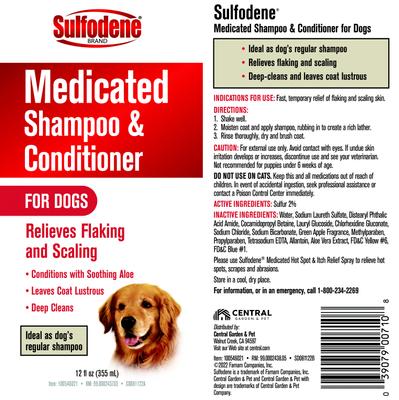 Show full view: Sulfodene Medicated Dog Shampoo & Conditioner, 12-fl oz slide 10 of 12