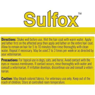 Show full view: Sulfox Dog Shampoo, 12-fl oz bottle slide 8 of 9