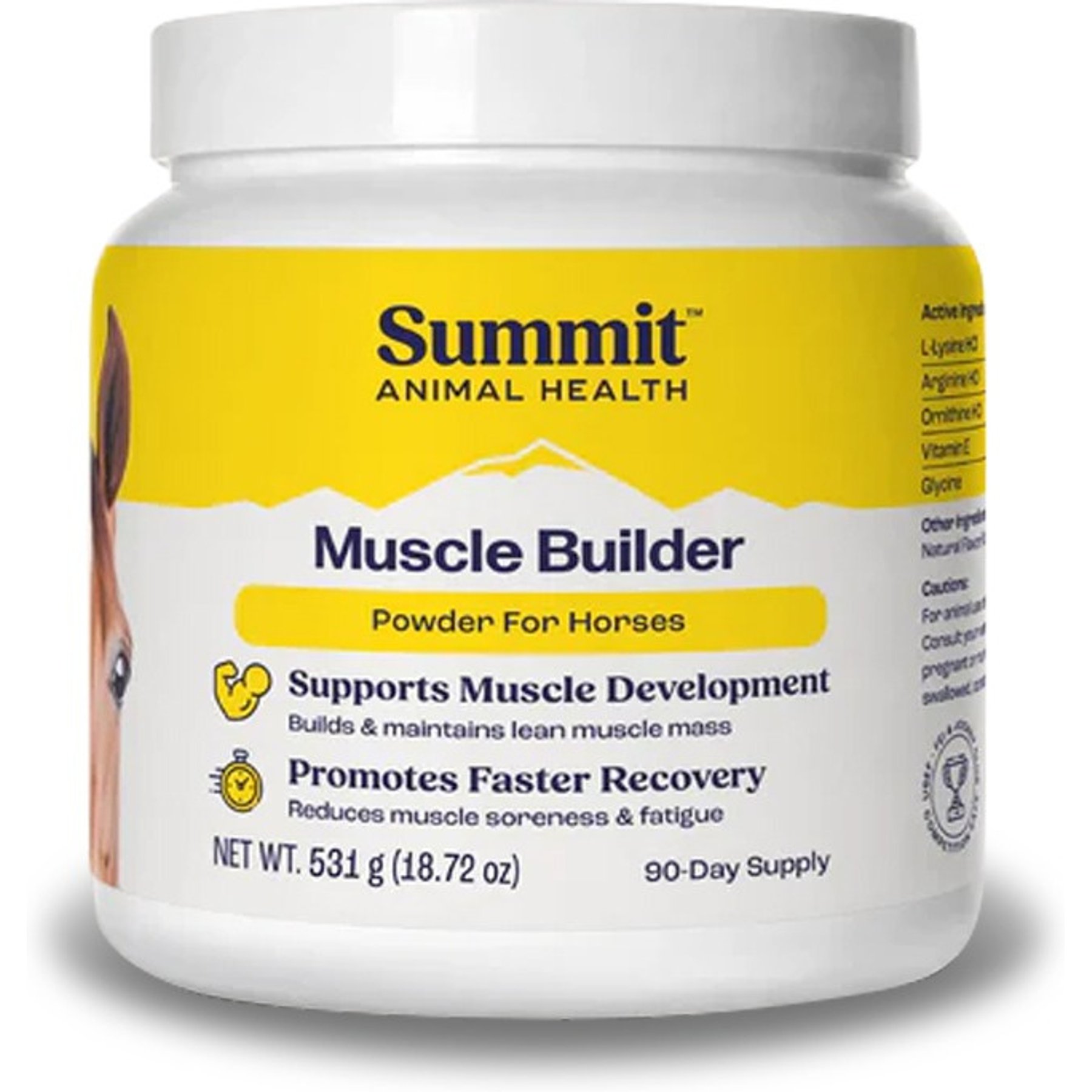 Summit Animal Health Muscle Builder Powder Horse Supplement, 18.72-oz jar