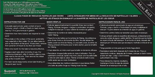 Show full view: Summit Clear-Water Barley Straw Pond Treatment, 2 count slide 3 of 6