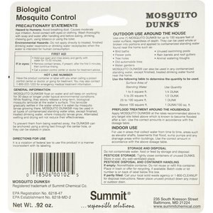 Summit Mosquito Dunks Larvae Control Tablets, 2 count