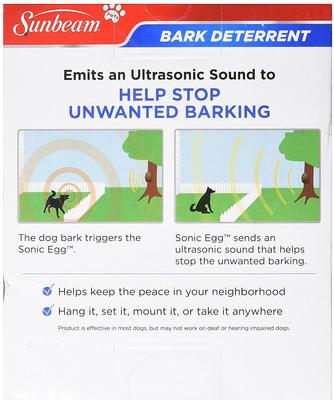 Show full view: Sunbeam Sonic Egg Ultrasonic Bark Control Device slide 4 of 11