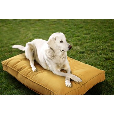 Sherry Kline Pet Collection Sherry Kline Pet Collection Mattress Sunbrella Indoor/Outdoor Dog Bed, Daffodil, 30 x 40 x 4-in
