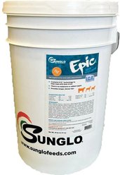 Sunglo Epic I.C.E. Hair & Wool Show Cattle, Sheep & Goat Supplement, 25-lb bucket