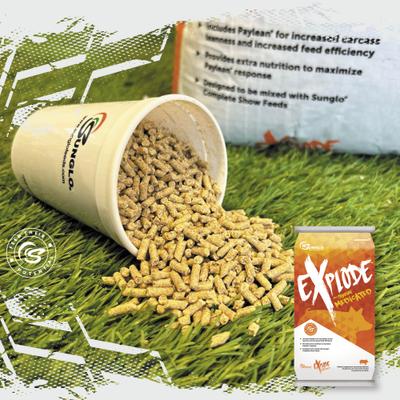 Show full view: Sunglo Explode Show Animal Swine Supplement, 25-lb bag slide 3 of 6