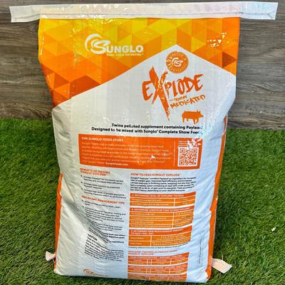 Show full view: Sunglo Explode Show Animal Swine Supplement, 25-lb bag slide 5 of 6