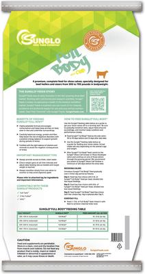 Show full view: Sunglo Full Body Show Animal Cattle Supplement, 50-lb bag slide 5 of 8