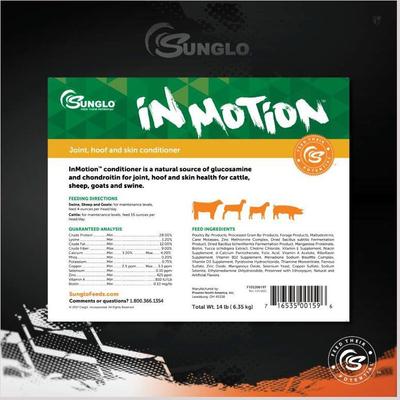 Show full view: Sunglo In Motion Show Animal Joint, Hoof, & Skin Health Farm Animal Supplement, 14-lb pail slide 2 of 9