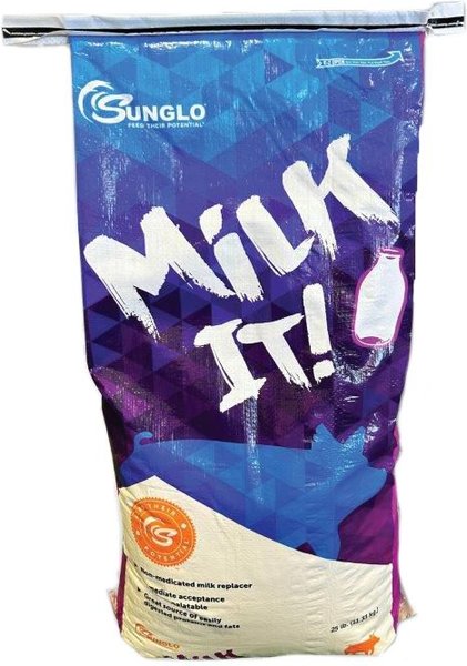 Sunglo Milk It! Non-Medicated Milk Replacer Show Pig Supplement, 25-lb bag