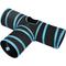 Show in main carousel: SunGrow Collapsible Entertainment Cat & Rabbit Tunnel Bed, Interactive Stimulation Toy for Indoor Cats, Turquoise & Black slide 2 of 6