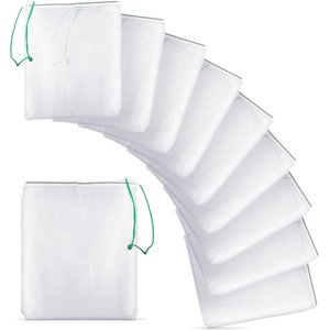SunGrow Activated Carbon Aquarium Filter Media Bag for Betta Fish Tank Maintenance, 10 count
