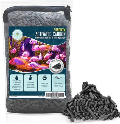 SUNGROW Activated Carbon Charcoal Pellets Aquarium Filtration
