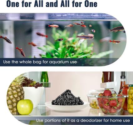 Show full view: SunGrow Activated Carbon Charcoal Pellets Aquarium Filtration, Cat Litter Box & Water Fountain Deodorizer Filter Media, 10-oz slide 5 of 6