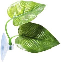 Vila African Dwarf Frog & Betta Bed Leaf Hammock with Suction Cups Fish Sleeping Pad Tank & Aquarium Plastic Plants, 3 count slide 2 of 6