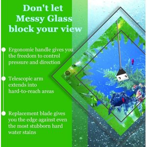 SunGrow Algae Scrapper Aquarium Glass Cleaner Tool