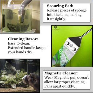 SunGrow Algae Scrapper Aquarium Glass Cleaner Tool