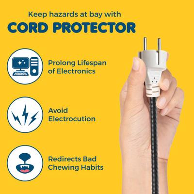 Show full view: SunGrow Anti Chew Split Wire Cat & Dog Cord Protector, 20-ft slide 3 of 7