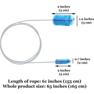 SunGrow Aquarium Canister Filter Tube Turtle & Betta Fish Tank Flexible Cleaning Brush
