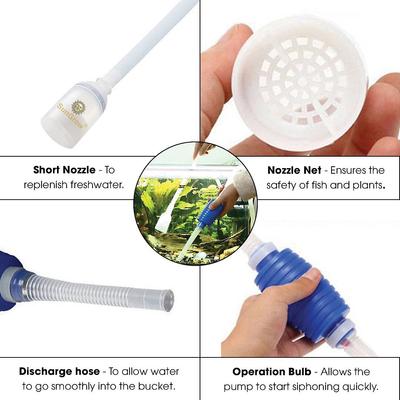 Show full view: SunGrow Aquarium Siphon Vacuum Cleaner, Gravel Cleaning Tool for Fish & Turtle Tank slide 4 of 7