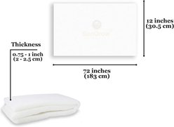 SunGrow Betta Aquarium & Koi Pond Polishing Filter Floss Media Pad for Fish Tank Cartridge, 12 x 72-in slide 2 of 6