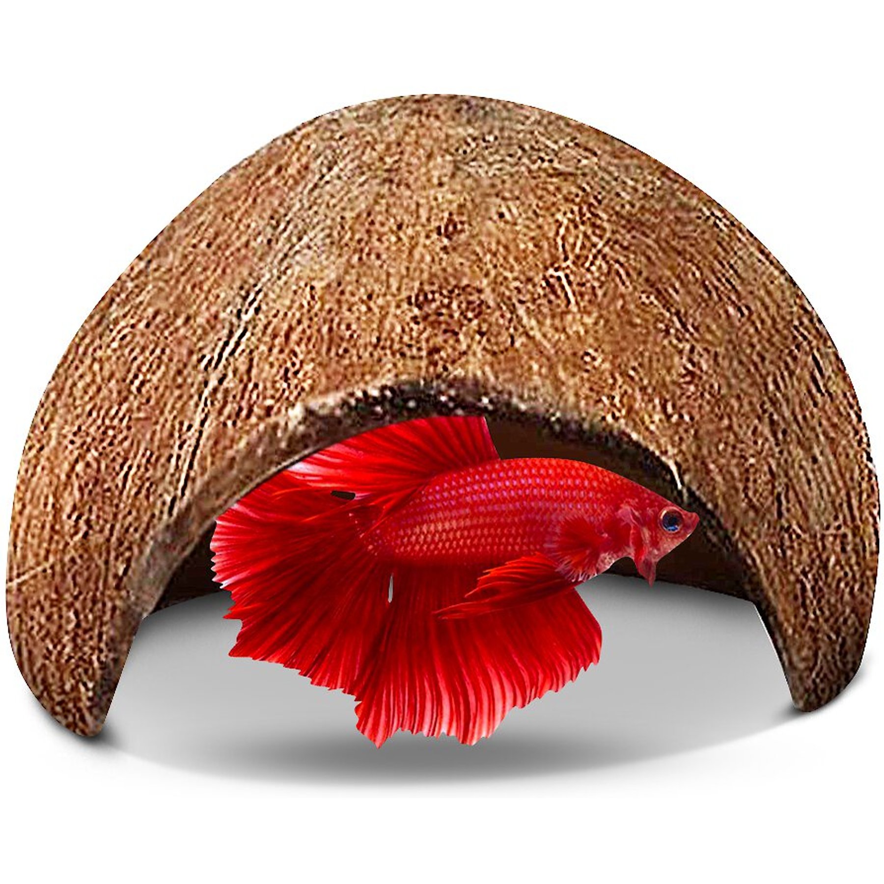 SunGrow Betta Fish Hideout Cave, Decoration for Aquarium & Gecko Tank