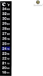 SunGrow Betta Fish Thermometer Sticker, Temperature Strip for Small Aquarium & Reptiles Tank slide 2 of 7