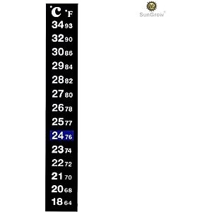 SunGrow Betta Fish Thermometer Sticker, Temperature Strip for Small Aquarium & Reptiles Tank