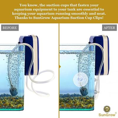 Show full view: SunGrow Betta Fish & Turtle Tank Aquarium Airline Tubing Suction Cup Holder, 20 count slide 4 of 6