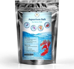 SunGrow Betta Fish Water Conditioner & Treatment Freshwater Fish Aquarium Salt, 16-oz bag