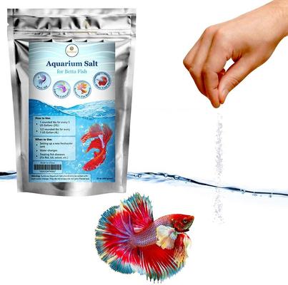 Show full view: SunGrow Betta Fish Water Conditioner & Treatment Freshwater Fish Aquarium Salt, 16-oz bag slide 2 of 4
