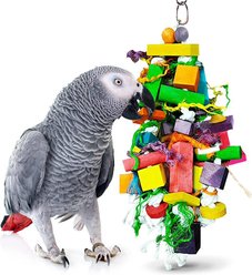 SunGrow Bird Chew Toy, Medium & Large Parrot Foraging Blocks for Cage slide 2 of 6