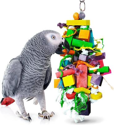 Show full view: SunGrow Bird Chew Toy, Medium & Large Parrot Foraging Blocks for Cage slide 2 of 8