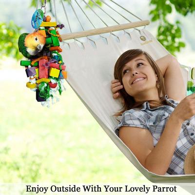 Show full view: SunGrow Bird Chew Toy, Medium & Large Parrot Foraging Blocks for Cage slide 5 of 8