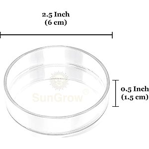 SunGrow Bottom Feeder & Shrimp Feeding Dish, Sinking Fish Food & Reptile Water Bowl