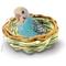 Show in main carousel: SunGrow Canary & Finch Nesting Material in Bird Cage Handmade Grass Basket, 4-in diameter slide 1 of 7