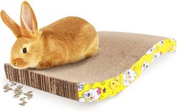 SunGrow Cardboard Cat & Rabbit Scratcher Bed, Scratch Pad for Indoor Pets slide 2 of 4