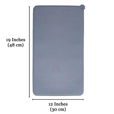 Show full view: SunGrow Cat & Dog Food Mat for Treats & Water Bowls, Waterproof & Non-Slip Silicone Pet Feeding Pad slide 6 of 7