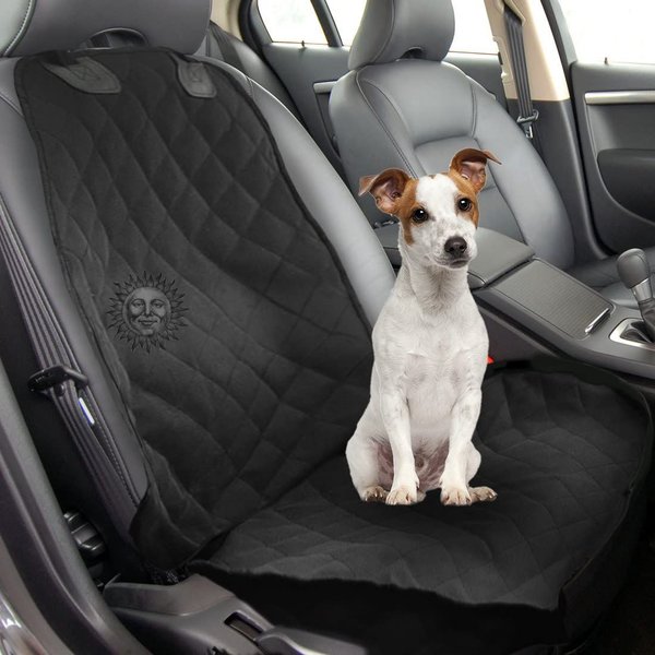 SunGrow Cat & Dog Waterproof Front Seat Cover & Scratch Protector, Pet Travel Car Accessories